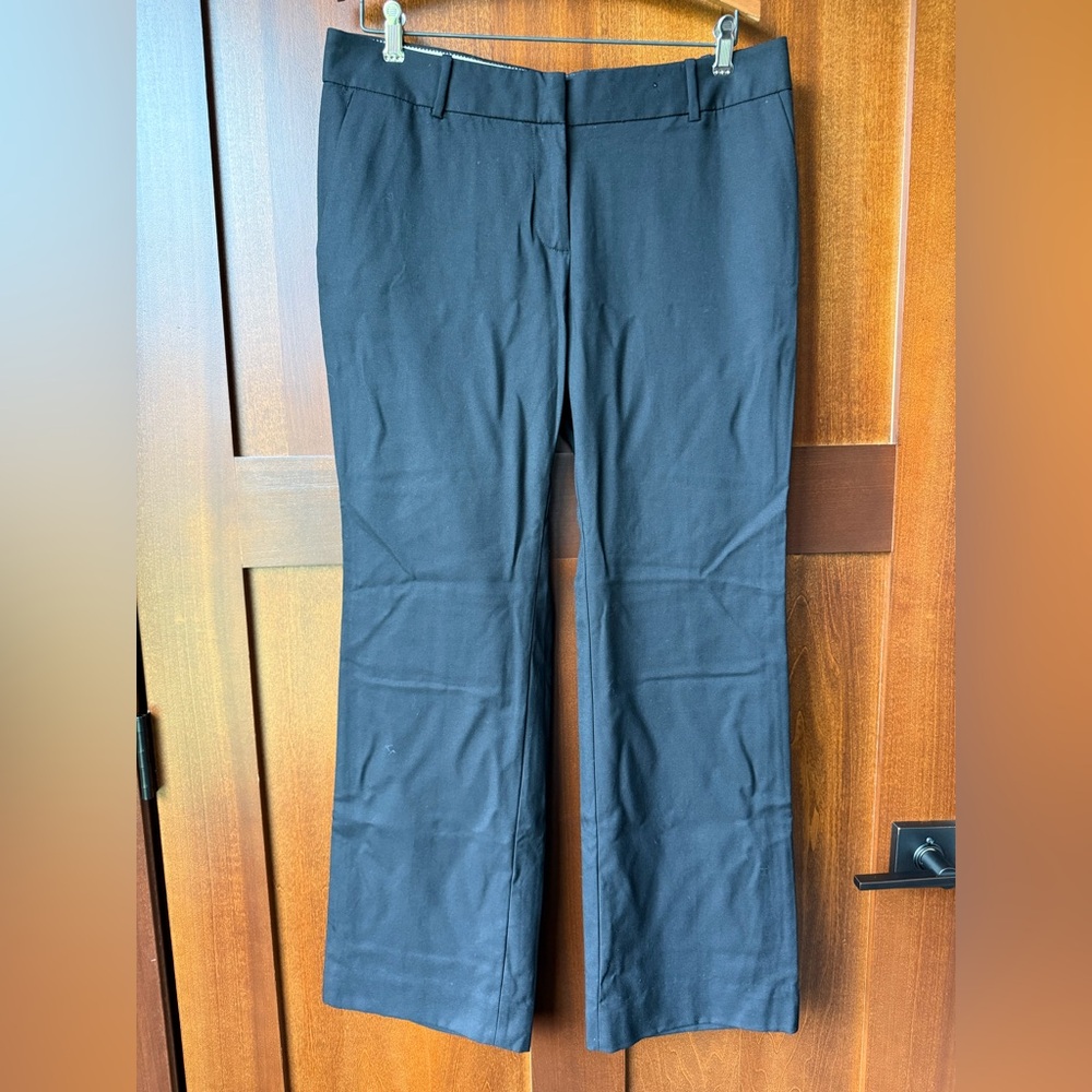 Women’s J. Crew Black 1035 Super 120’s Wool Pants Size 10